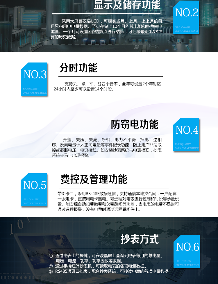 華立DDZY285C單相電能表適用場所
　　主要適用于執(zhí)行分時或階梯計費，需要通過485進行遠程抄表、遠程費控的居民用戶，或通過CPU卡介質(zhì)實現(xiàn)本地費控的居民用戶。